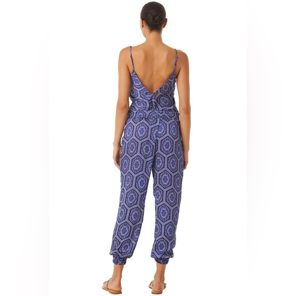 New Misa Los Angeles Saya Cami & Joggers In Lapis Tile Size XS - Picture 4 of 12